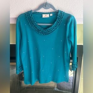 QUACKER FACTORY (XS). Embellished TOP